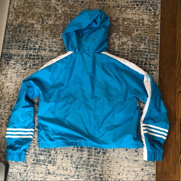 adidas crop windbreaker